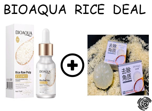 ENIGMA™ Bioaqua Face Serum + Rice Soap