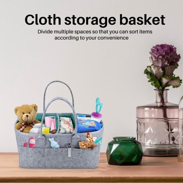ENIGMA™ Baby Diaper Caddy Organizer – Portable Storage Basket