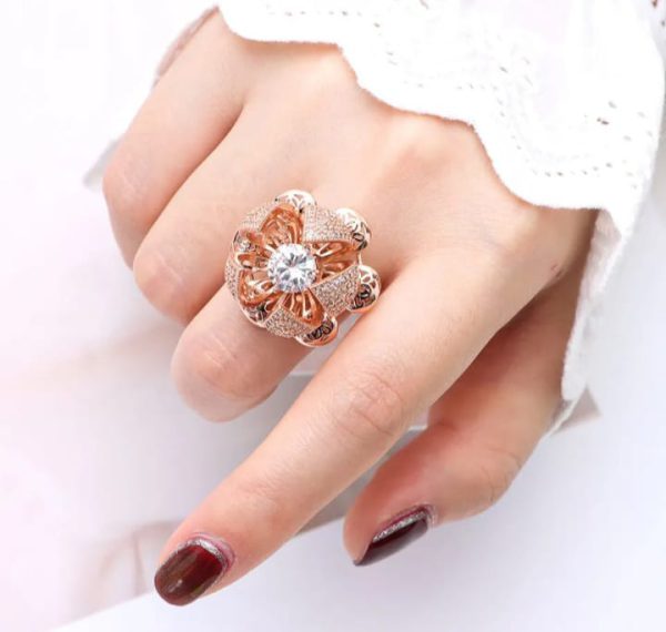 ENIGMA™ Flower Bloom Ring Open And Close For Women